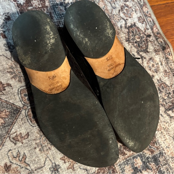 CYDWOQ Genuine Leather Laced Dark Brown Women's Loafers size S Handmade in USA - Picture 6 of 12